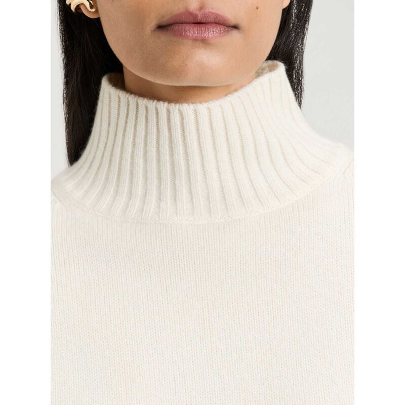 Veronika Maine Merino Cashmere Blend Oversized Funnel Neck Sweater image number 2